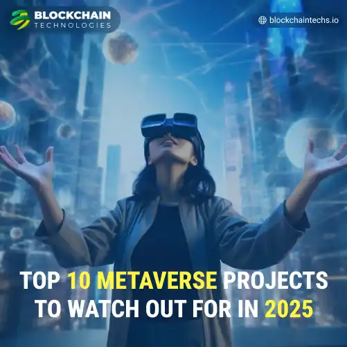 Top 10 Metaverse Projects - Blockchain Technologies Featured Image